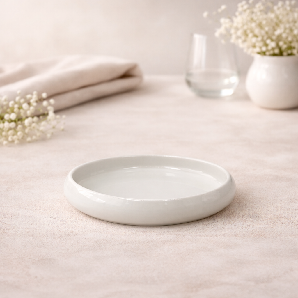 Glozini Tokyo Serviesset 24-delig – Wit Porselein Servies voor 6 Personen