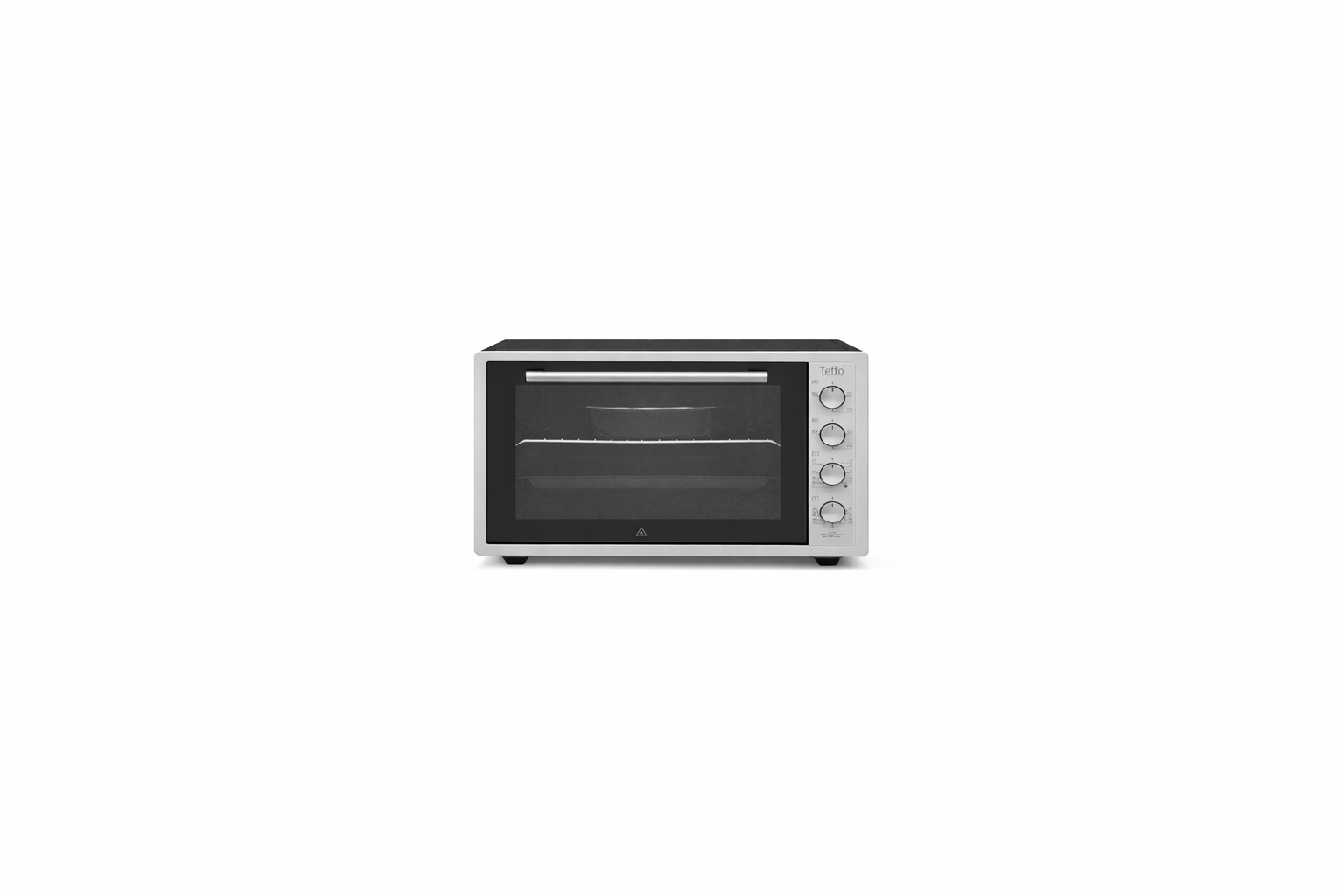 Teffo Vrijstaande Oven 70 Liter – 2000W – Hetelucht Turbo-fan – Elektrische Oven – Grijs