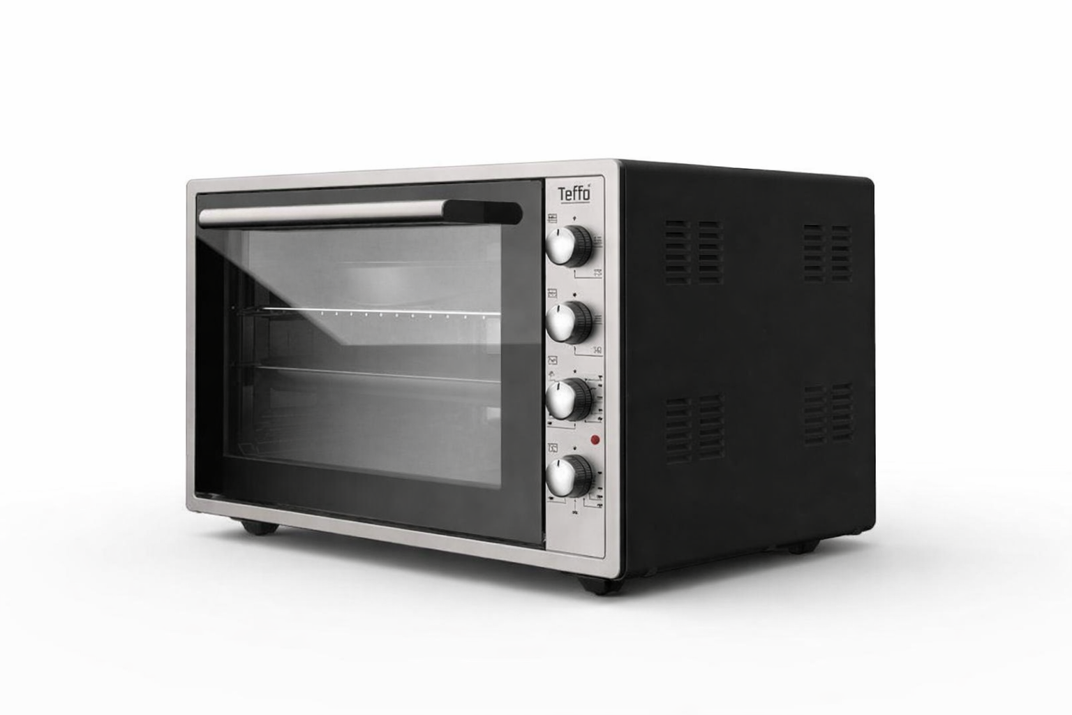 Teffo Vrijstaande Oven 42 Liter – 2000W – Hetelucht Turbo-fan – Elektrische Oven – Grijs