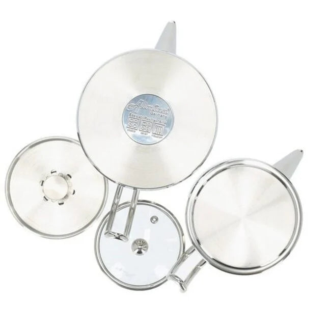 Almina Metalen Theepot Set 1,0L & 2,0L – 2-delig – Elegant & Warmtebehoud