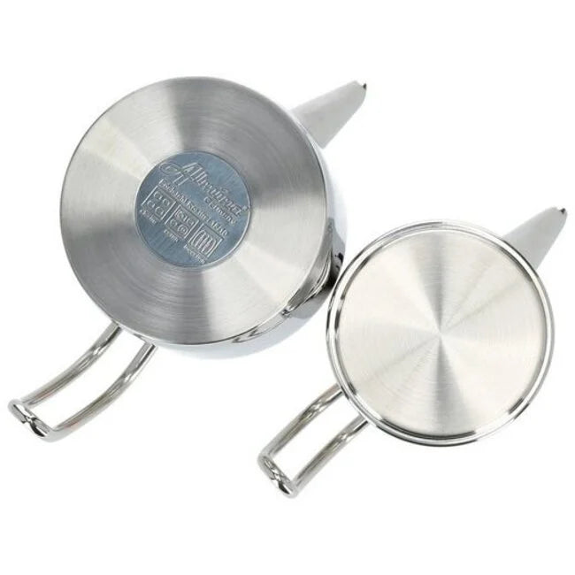 Almina Metalen Theepot Set 1,0L & 2,0L – 2-delig – Elegant & Warmtebehoud